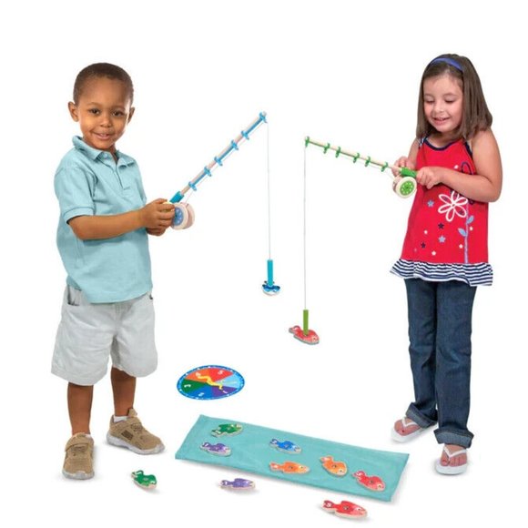 Melissa & Doug Catch & Count Wooden Fishing Game NIB - Picture 7 of 10